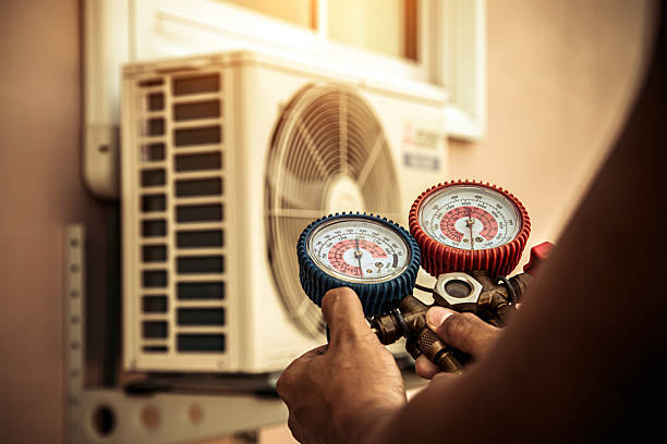 Professional Air Conditioning Service technician working in Bart, PA